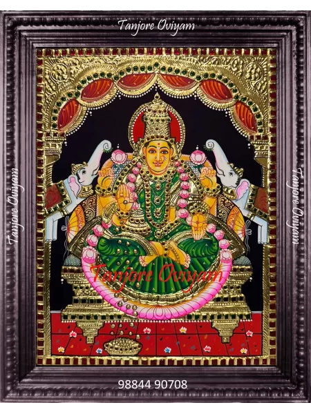 Gajalakshmi Golden Tanjore painting